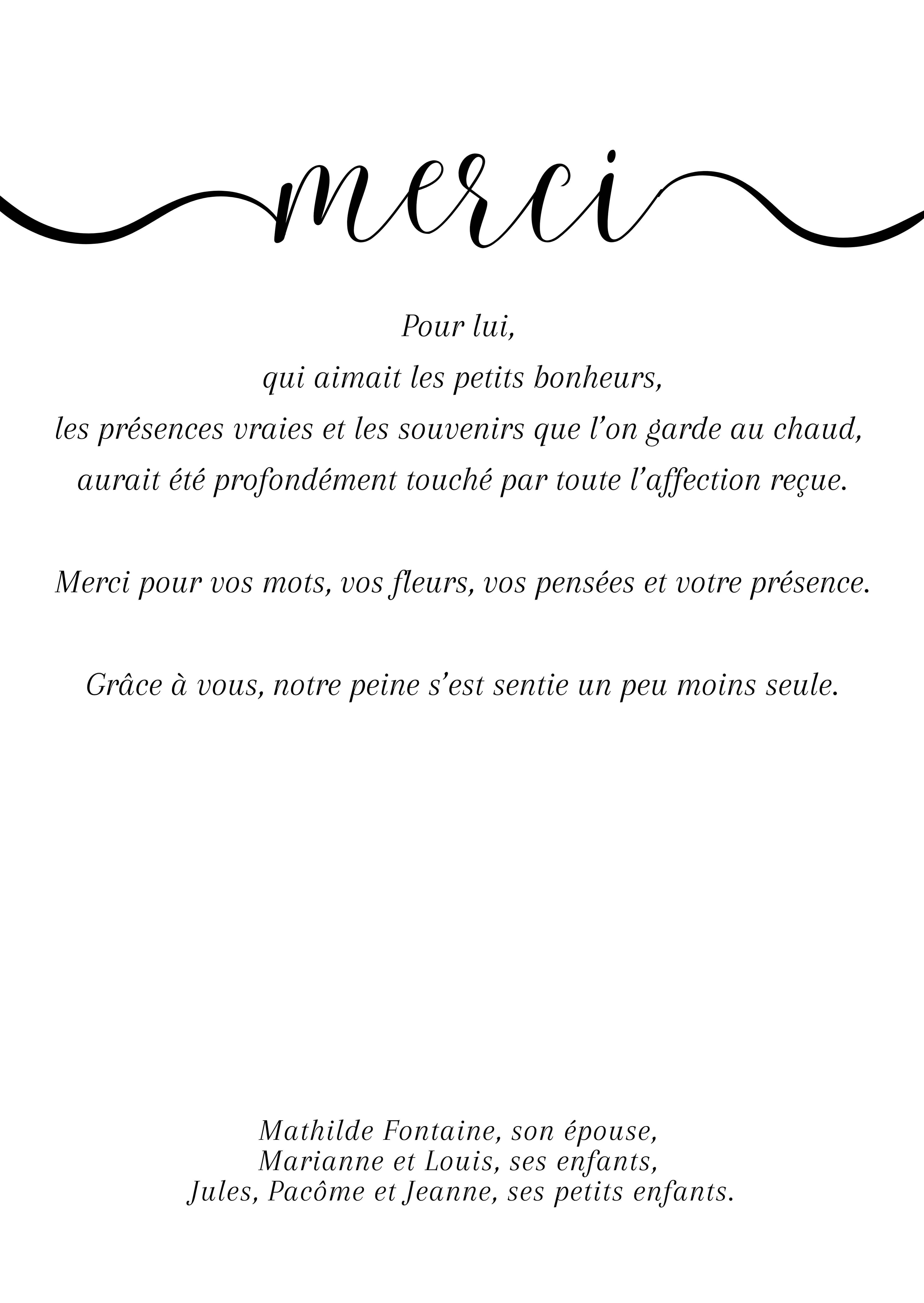 Faire-part verso